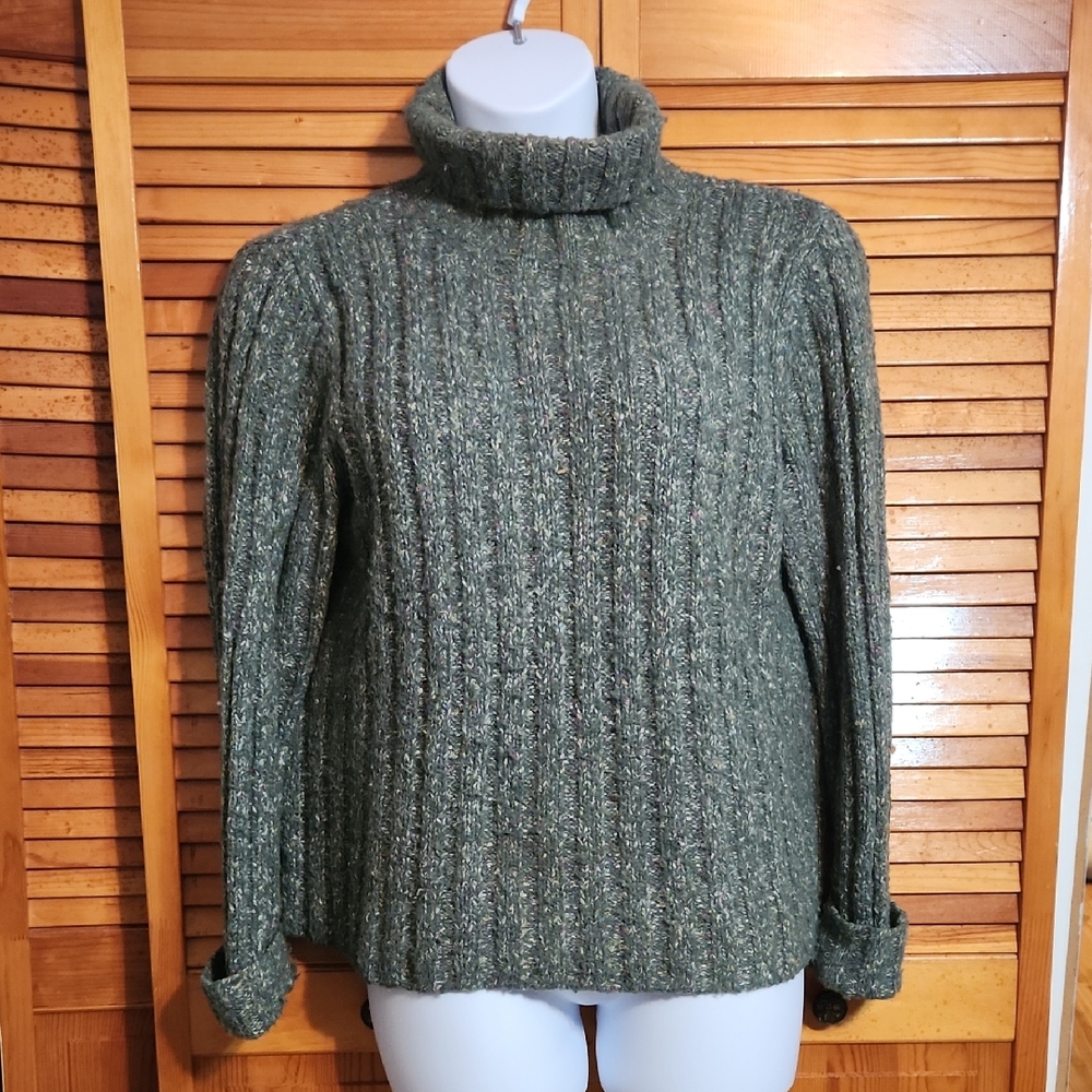 Chadwicks Forest Green Cowl Neck Sweater